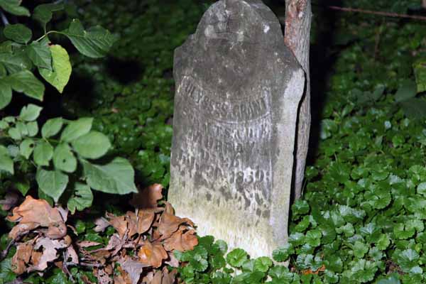 And here is a very lonly and old grave. I can't swear to it, but I think the death date is before the outbreak of the Civil War.
