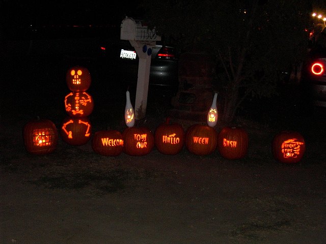 Here they are at the party site. Should have been stacked together.